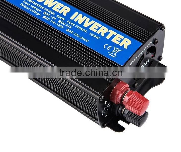 Hot saling 600W Car Power Inverter 12V/24V to 220V