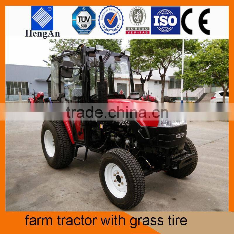 farm tractor with grass tires for grassland / lawn
