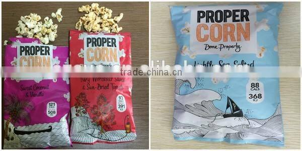 Automatic popcorn food line with many flavors and lovely shapes