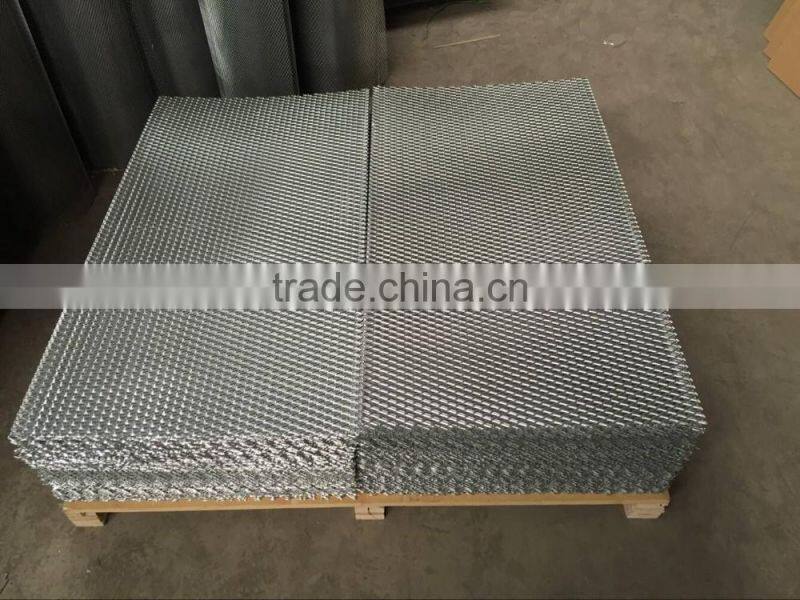 Good ventilation Diamond Wire Mesh Raised streched Metal weight