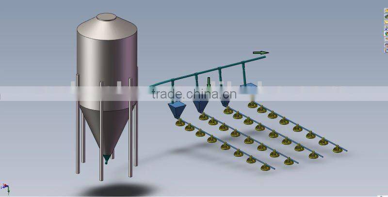 Huabo poultry feeding equipment silo bin