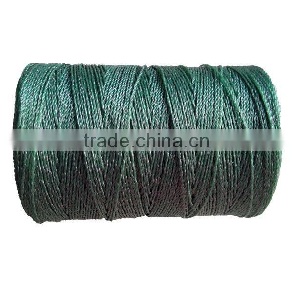 Green Electric Fencing Rope with Spool Package
