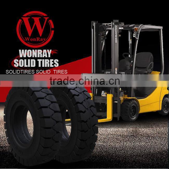 solid tires wheels for forklifts 4.00-8 with long warranty