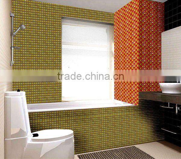 Shiny Golden Mosaic Ceramic Tiles