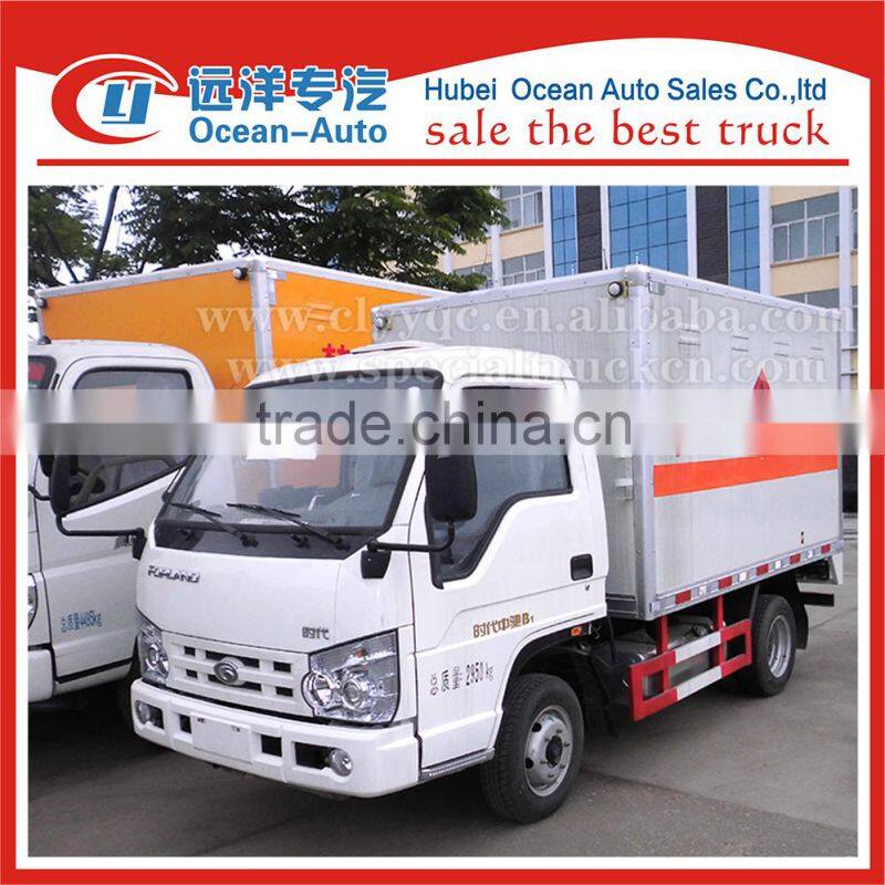 2tons small explosive transportation truck with forland brand chassis