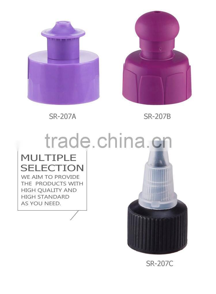 2016 wholesale high quanlity useful luxury plastic large plastic screw cap