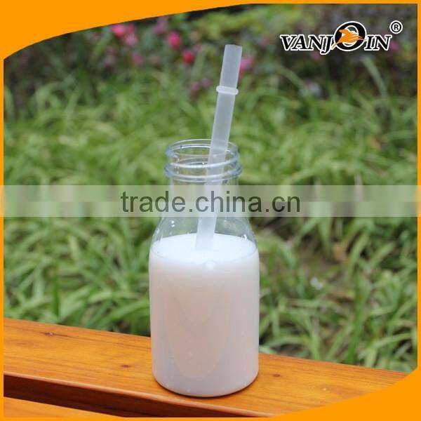 11oz Plastic Yogurt Mousse Jelly Bottle with Lid