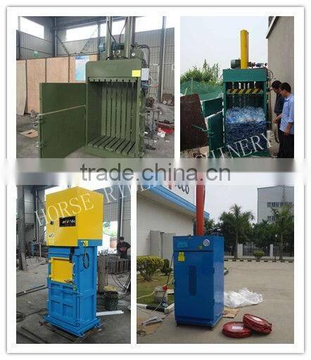 Vertical Hydraulic Cotton Baler Machine for Baling Waste Cotton Paper Plastic Bottles Good Quality