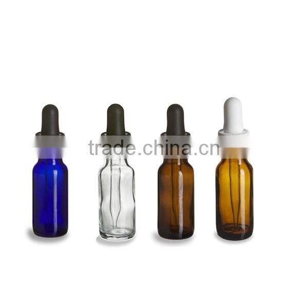 The new blue boston round glass bottle 2 Oz