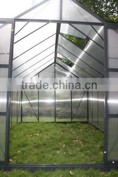 New Inventions-- dark gary alminum frame polycarbonate green house HX65120-1 Series