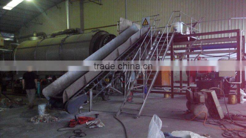 2014 New Green Tyre To Oil Pyrolysis Refining Plant With Auto-feeding System