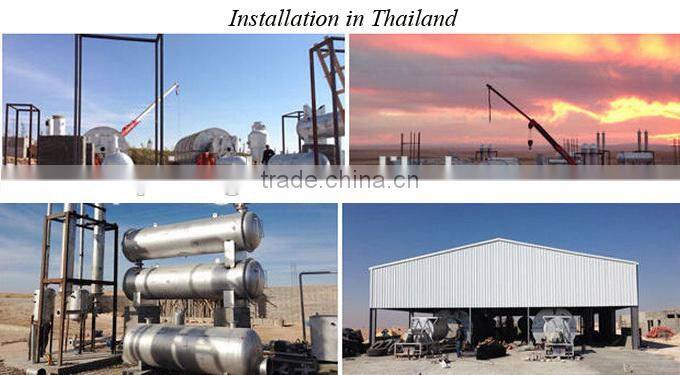 80% Oil Yield Recycling Plastic To Oil Pyrolysis Line