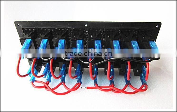 Boat Marine Rocker Switch Panel 8 switches