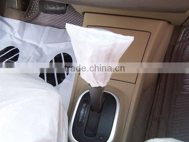 White Plastic Disposable Car Foot floor Mats for car