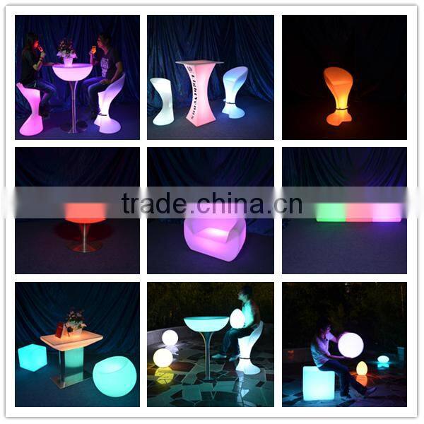 led remote control decoration light up event table rechargeable used bar furniture