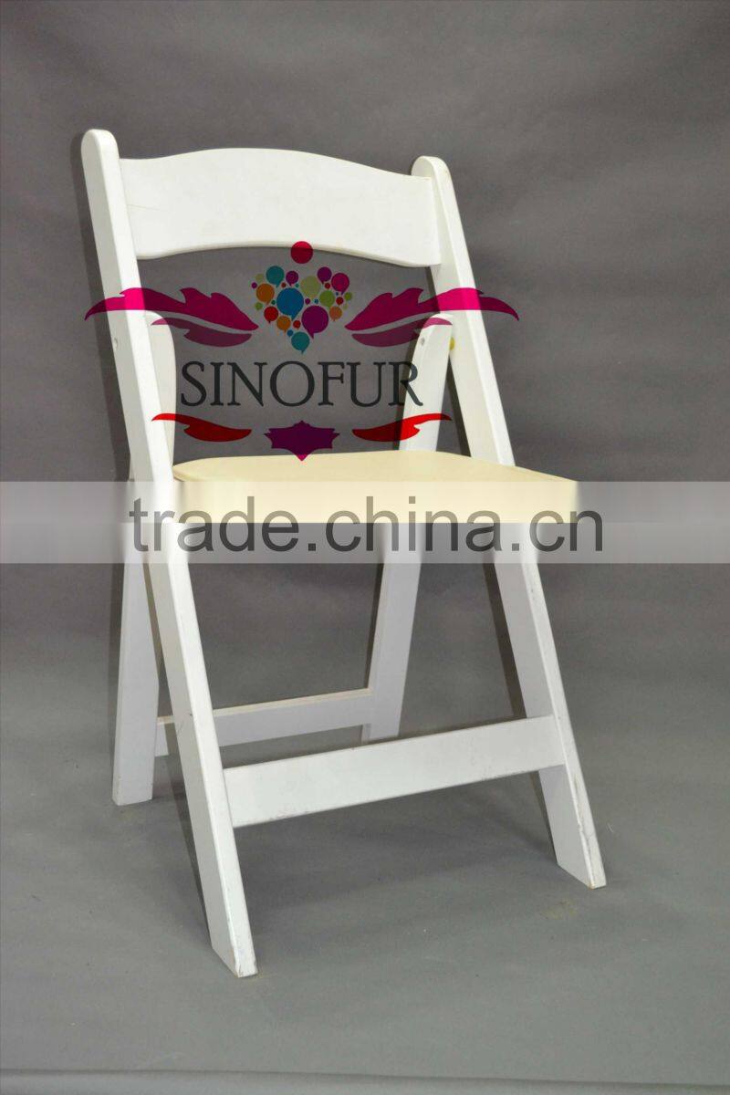 white wedding folding chair