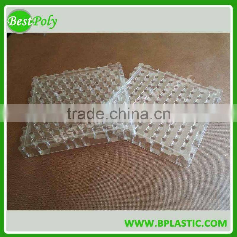 China customized blister PET clear plastic tray for electronics