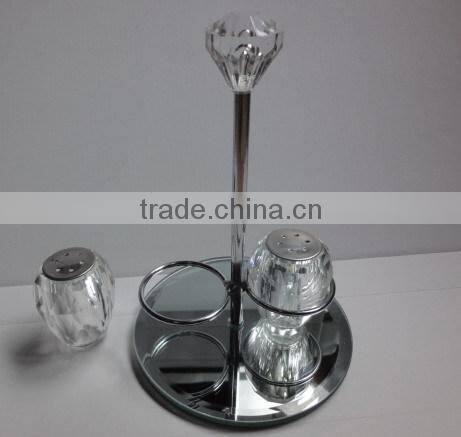 acrylic beaded beveled mirror cake plate dessert rack