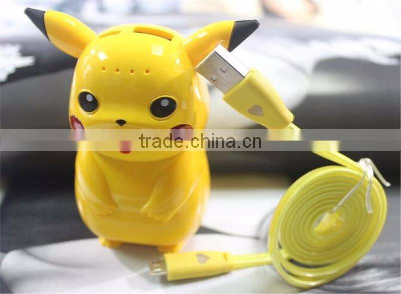 2016 Hot Sale Cute Protable 10000mAh Pokeball Pokemon Pikachu Power Bank creative 10000mah power bank