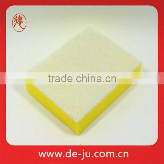 Scrub Cleaning melamine sponge with scouring pad