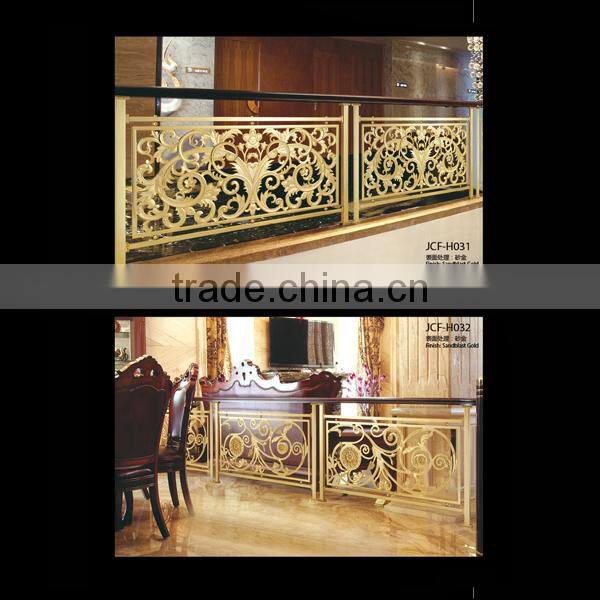 Luxury Aluminum Handrails Staircase Balustrade for Hotel Villa