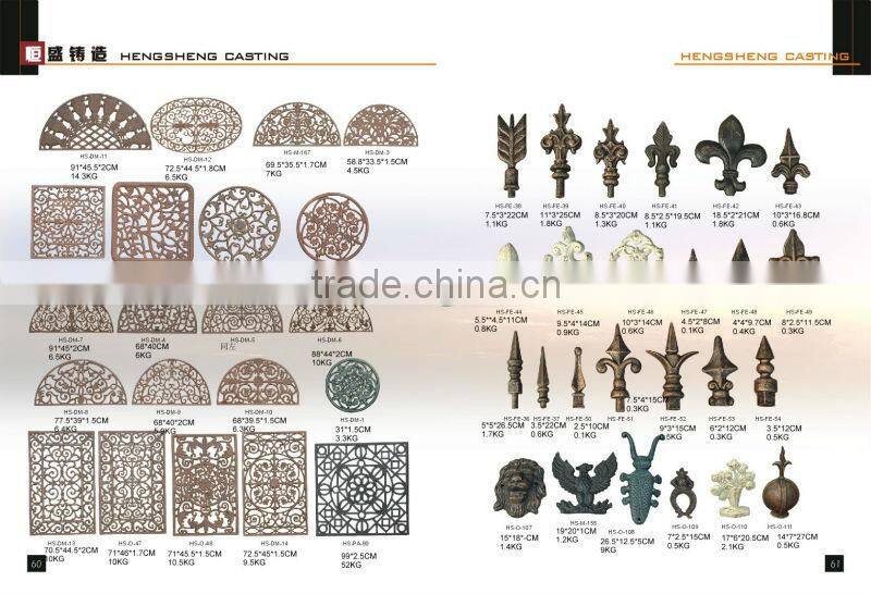 garden decoration cast iron window