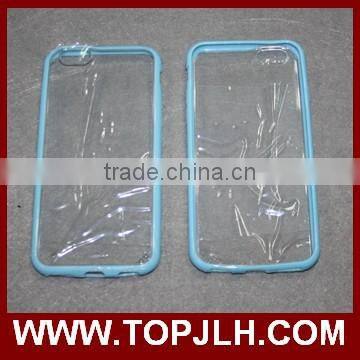 2016 hot selling UV printable Case for Iphone 6, colorful side+transparent back uv mobile phone cases for Iphone 6