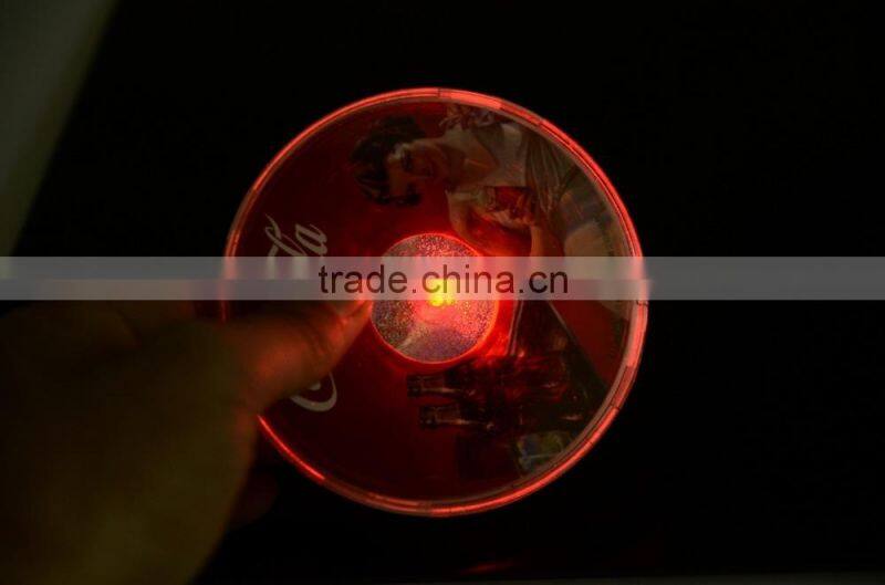 2016 new product promotional led coaster/ led sticker coaster for the party/events
