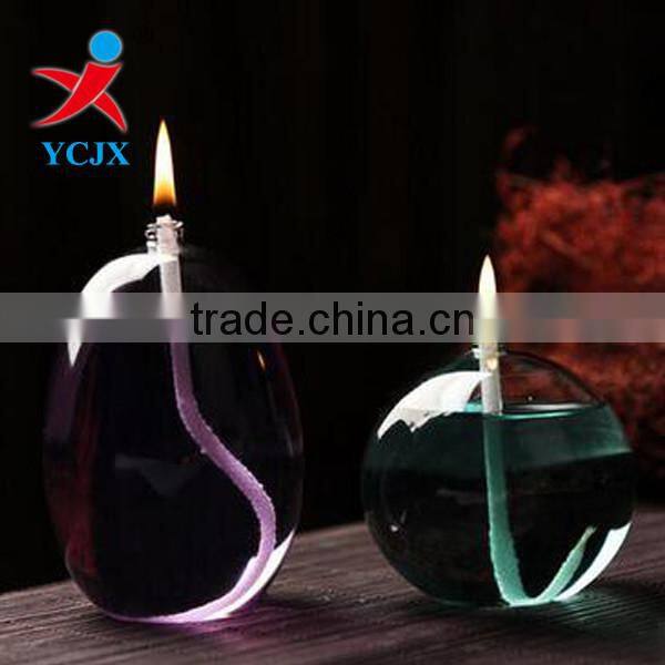 2016 POPULAR SALE CLEAR ROUND GLASS KEROSENE LAMPS