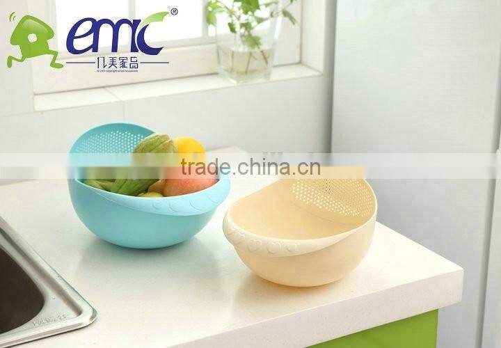 washing and draining bucket, storage bucket for fruit and vegetables