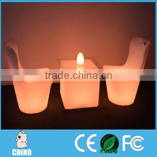 Led Dinner chair for restaurant Lighting table and seats