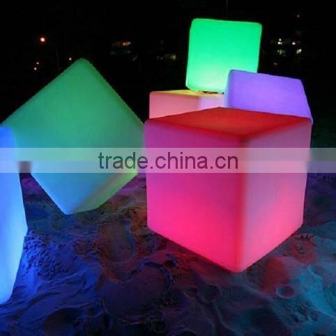 LED modern cheap seating plastic stool, led bathroom plastic stool