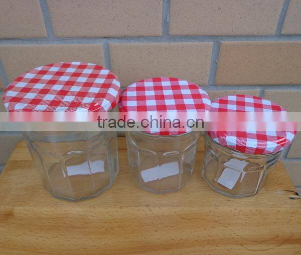 glass honey jar strawberry glass jam jar