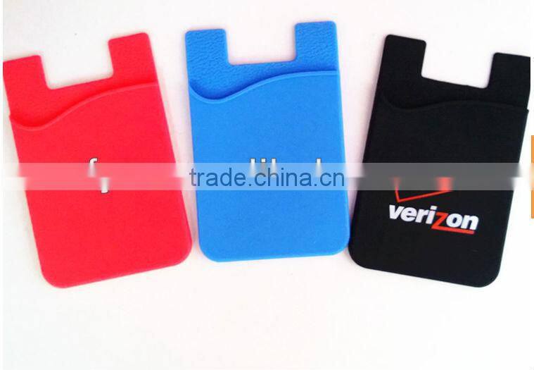 new products 3m sticker smart wallet mobile silicone ID card holder