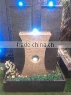 LED small granite stone garden water fountains india