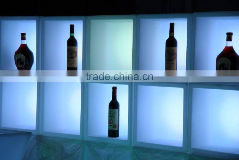 infrared remote control PE plastic display led wine cabinet