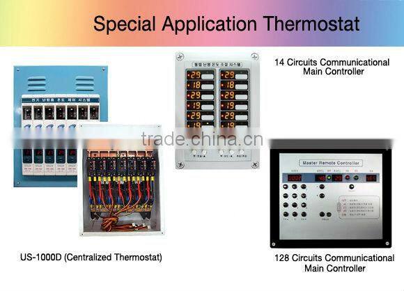 Korean thermostat for heating film & heating cable (temperature controller, temperature regulator) UTH-300(2 Circuits)