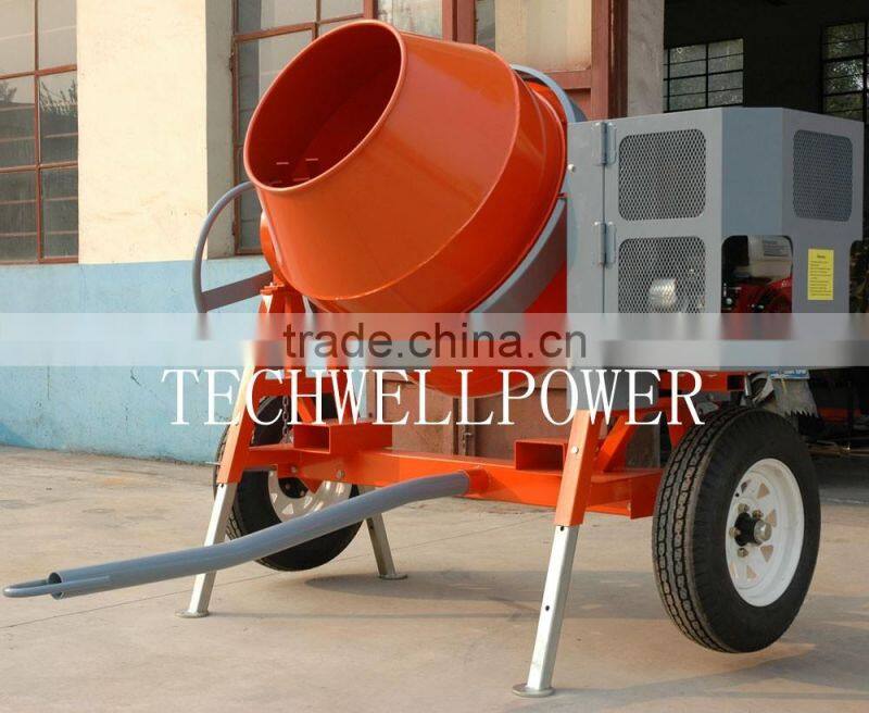 High quality CMH 260L/300L/350L/400L/500L/600L mobile CONCRETE MIXER with diesel or gasoline engine