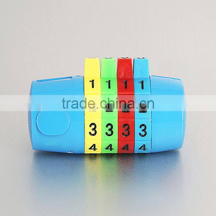 Nice color 4 digit combination cute padlock