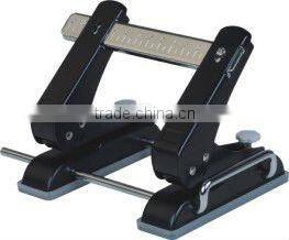 4 Hole Punch, 1/4 Size, 2-3/4 Center, 20 Sht Cap, Black four hole punch