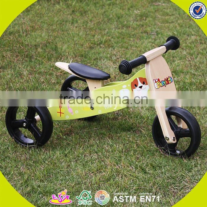 2017 New design wooden balance bike toy children wooden balance bike toy baby wooden balance bike toy W16C098