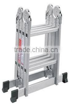 Finether 12.1 FT Heavy Duty Aluminum Multi Purpose Folding Extension Ladder with 2 Panels 330lb Capacity