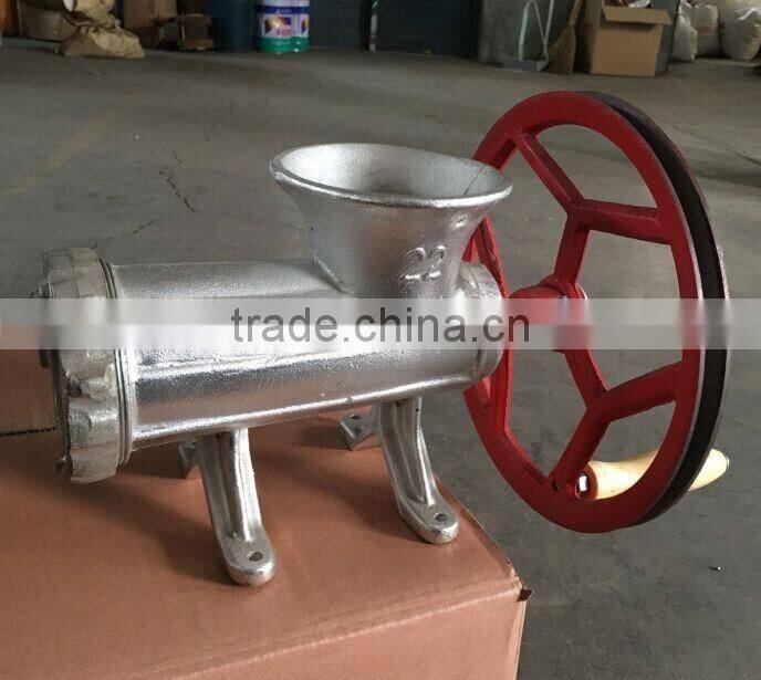 best quality 22 cast iron tin plated electric&hand meat grinding machine
