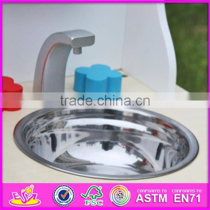 2016 Best sale pretend play wooden kitchen toys for toddlers W10C133