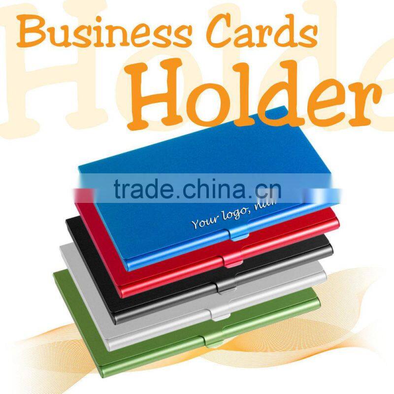 Hot Metal Business Card Holder Credit Slim Snap Shut Pocket Wallet