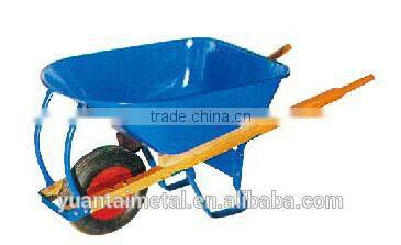 High quality Agricultural wooden handle concrete wheelbarrow manufacture wb8805