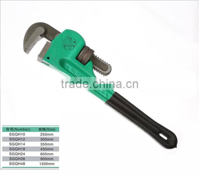 Berrylion Plastic Hanlde Pipe Wrench USA Type Heavy Duty Pipe Wrench