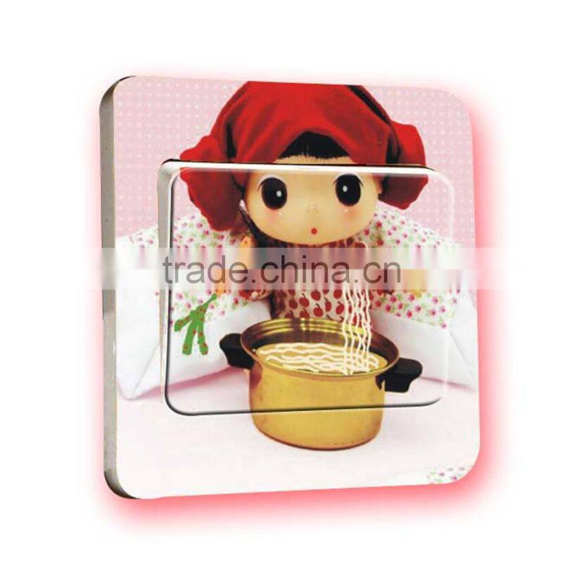 Fashion decorative wall sticker , waterproof bedroom switch stick