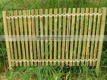 Decoration of bamboo garden fence