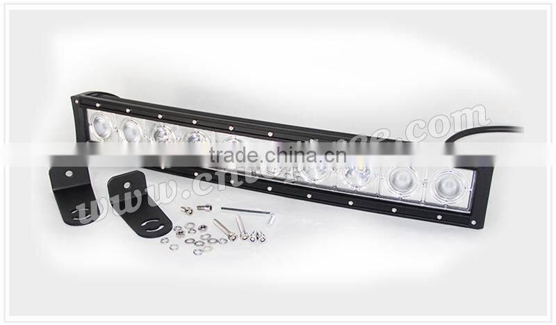 20"/30"/40"/ 50''10w single row Off Road curved led light bar Arch Bent Bar